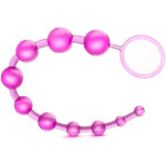 Soft Flexible 12.75" Long Anal plug 10 Beads Sex Toy Butt Plug AD15