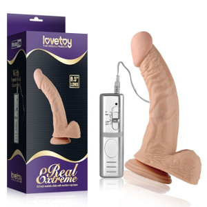 8.5" Real Extreme Silicone Dìldo Cock Vibrator with Suction Cup for Girls DV32 in Low Price