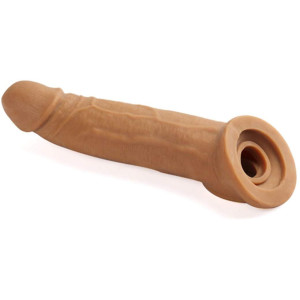 Silicone Penis Sleeve Extender Sex Toys Extension Cock Sleeves Reusable Condom for Men PES16