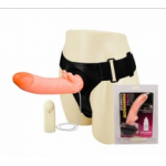 8 inch Hollow Dong Strapon Belt Dildo with Vagina for Male Use in Low Price