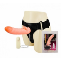 8 inch Hollow Dong Strapon Belt Dildo with Vagina for Male Use in Low Price